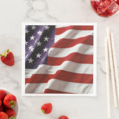 Serviette En Papier Un drapeau américain (En situation)