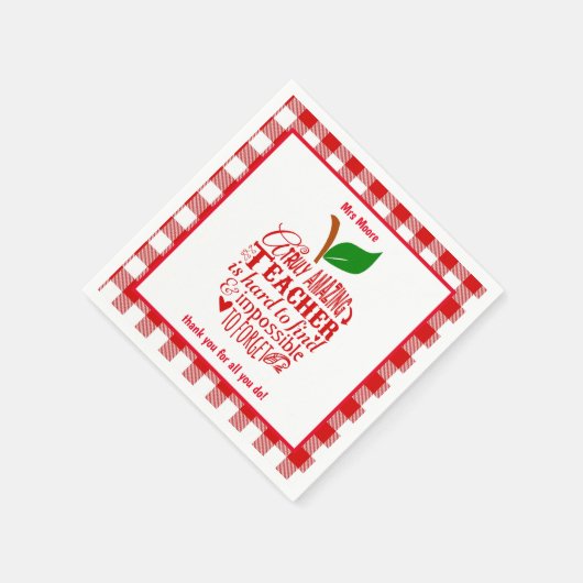 Serviette En Papier Un enseignant vraiment extraordinaire est difficil (Coin)