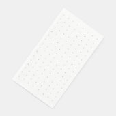 Serviette En Papier Un ensemble complexe de design floral noir et blan (Coin)