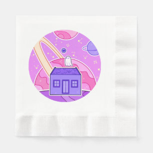 Serviette En Papier Un fantôme qui vit dans l'espace