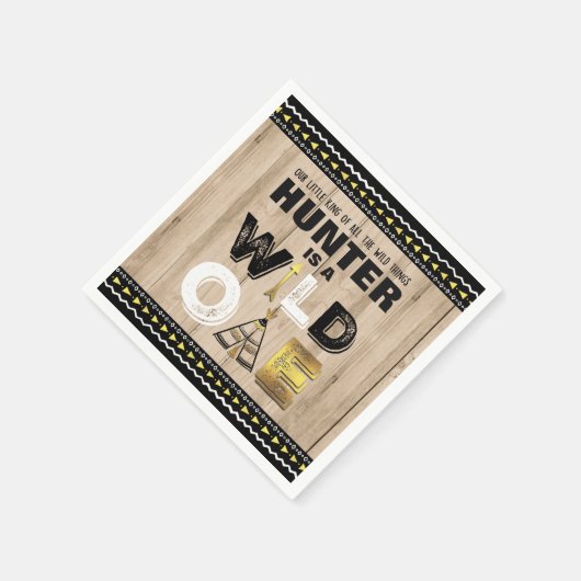 Serviette En Papier Un Fête D'Anniversaire Sauvage Napkin King Of The (Coin)