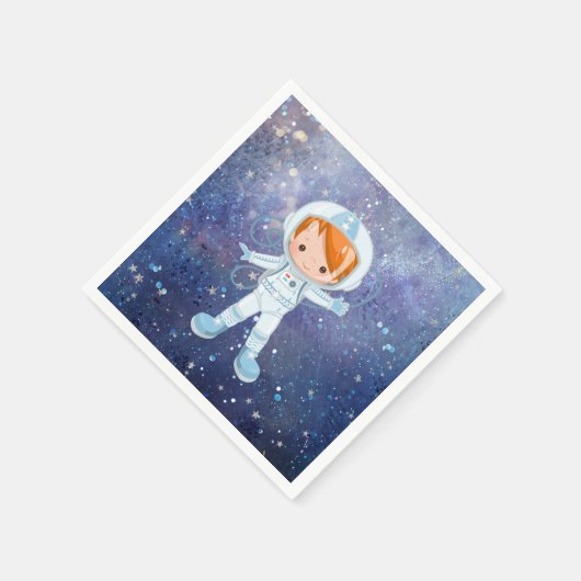 Serviette En Papier Un garçon astronaute Espace extra-atmosphérique (Coin)
