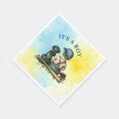 Serviette En Papier Un garçon | Baby shower À Thème De Baseball (Coin)