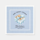 Serviette En Papier Un garçon gâteau intelligent pour son premier anni (Devant)