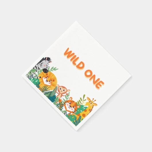 Serviette En Papier Un garçon sauvage Papier d'anniversaire Napkin (Coin)