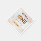 Serviette En Papier Un gâteau sucré Première fête d'anniversaire (Coin)