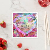 Serviette En Papier Un Glam personnalisé pour la fête du coeur des ann (En situation)