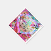 Serviette En Papier Un Glam personnalisé pour la fête du coeur des ann (Coin)