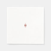 Serviette En Papier Un graphique rouge vif présente un d floral créati (Devant)