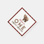 Serviette En Papier Un Happy Camper 1er Anniversaire Fête Personnalisé (Coin)