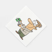 Serviette En Papier Un Homme Coupe De L'Argent Serviettes (Coin)
