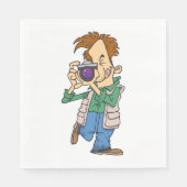 Serviette En Papier Un Homme Prend Une Napkins Photo (Devant)