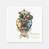 Serviette En Papier Un impressionnant steampunk (Devant)