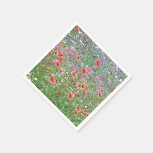 Serviette En Papier "Un jardin de fleurs sauvages !" (Coin)