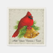 Serviette En Papier Un joli cardinal élégant Napkin - SRF (Devant)