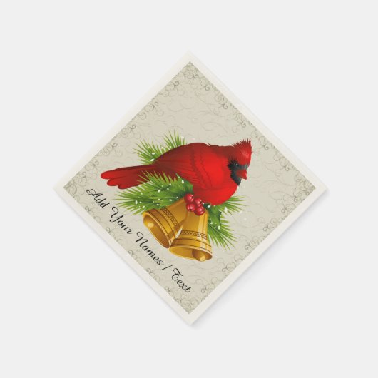 Serviette En Papier Un joli cardinal élégant Napkin - SRF (Coin)