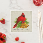 Serviette En Papier Un joli cardinal élégant Napkin - SRF (En situation)