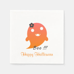 Serviette En Papier Un joli fantôme d'Halloween