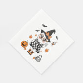 Serviette En Papier Un joli fantôme d'Halloween (Coin)