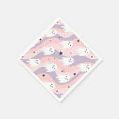 Serviette En Papier Un joli fantôme d'Halloween Super (Coin)