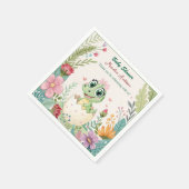 Serviette En Papier un joli petit Dinosaure Aquarelle Hatching Bientôt (Coin)