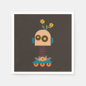 Serviette En Papier Un joli robot design pour enfants (Devant)