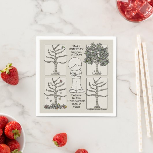 Serviette En Papier Un jour (En situation)