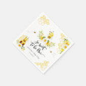 Serviette En Papier Un jour d'abeille 1er anniversaire tellement doux  (Coin)