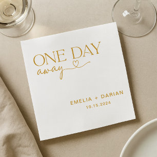 Serviette En Papier Un Jour De Dîner De Répétition Mariage