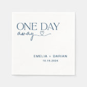 Serviette En Papier Un Jour De Dîner De Répétition Mariage (Devant)