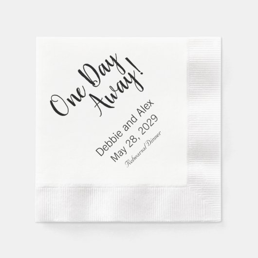 Serviette En Papier Un Jour De Répétition Diner Naples Personnalisées (Devant)