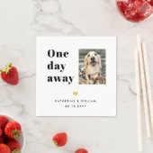 Serviette En Papier Un Jour Plus Loin Pet Photo Mariage Dîner De Répét (En situation)