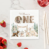 Serviette En Papier Un Joyeux Camper Photo Premier anniversaire (En situation)