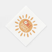 Serviette En Papier Un Joyeux Camper Premier Anniversaire Camping Sun  (Coin)