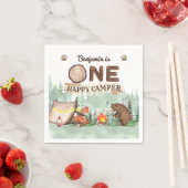 Serviette En Papier Un Joyeux Camper Rustic Anniversaire serviettes (En situation)