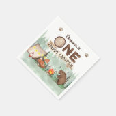 Serviette En Papier Un Joyeux Camper Rustic Anniversaire serviettes (Coin)
