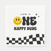 Serviette En Papier UN Joyeux Dude 1er Anniversaire (Devant)