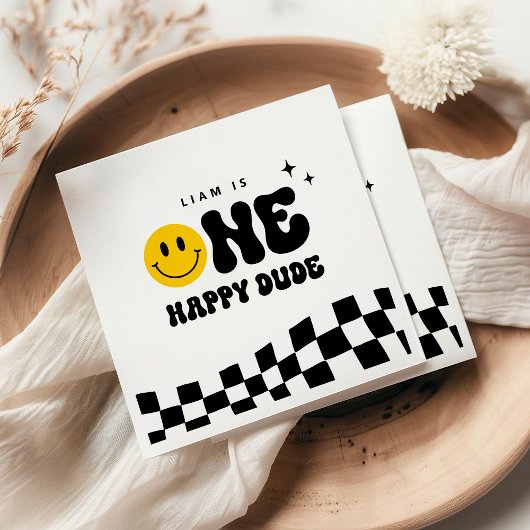 Serviette En Papier UN Joyeux Dude 1er Anniversaire