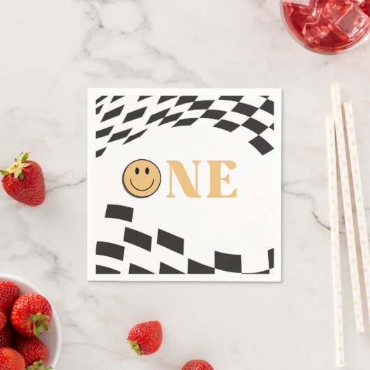 Serviette En Papier Un joyeux Mec 1er anniversaire (En situation)