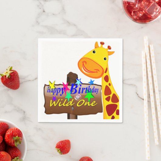 Serviette En Papier Un joyeux papier d'anniversaire serviettes Wild On (En situation)