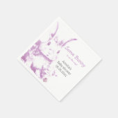 Serviette En Papier Un lapin arrive Baby shower (Coin)