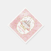 Serviette En Papier Un lapin devient un 1er anniversaire (Coin)