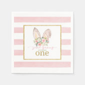 Serviette En Papier Un lapin en tourne un (oreilles de lapin) (Devant)