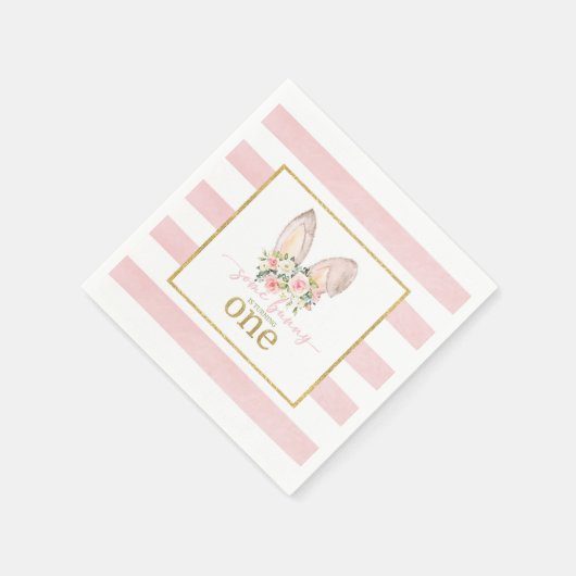 Serviette En Papier Un lapin en tourne un (oreilles de lapin) (Coin)