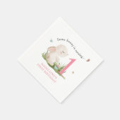 Serviette En Papier Un lapin est une fête d'anniversaire (Coin)