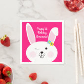 Serviette En Papier Un lapin mignon, un lapin mignon, 1er anniversaire (En situation)