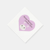 Serviette En Papier Un Lapin T'Aime (Coin)