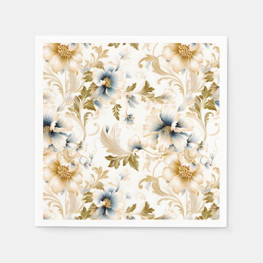 Serviette En Papier Un Mariage Floral Series Design 3 (Devant)