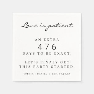 Serviette En Papier Un Mariage Pandémique Drôle L'Amour Reporté Est Pa