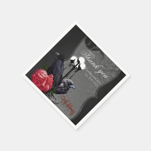 Serviette En Papier Un mariage unique (Coin)